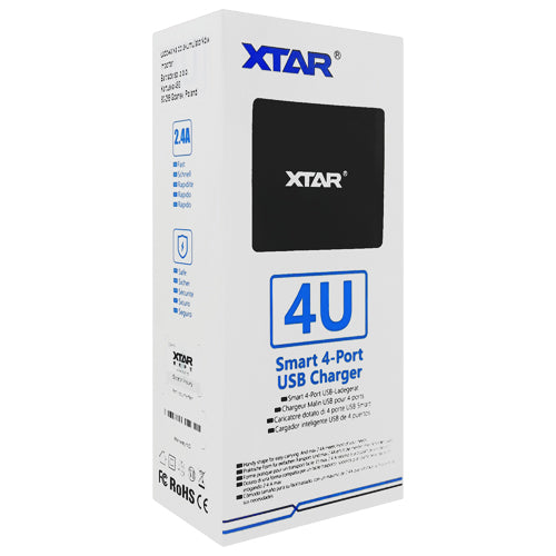 XTAR 4U Smart 4-Port USB Charger | BatteryDivision