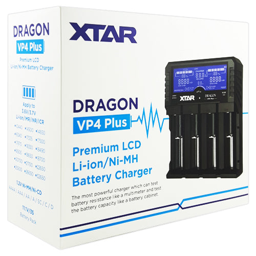 XTAR DRAGON VP4 Plus Charger | BatteryDivision