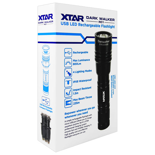 XTAR Dark Walker RC1 Flashlight | BatteryDivision
