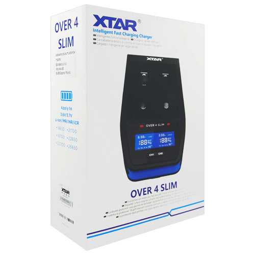 XTAR OVER 4 SLIM Intelligent Fast Charging Charger | BatteryDivision