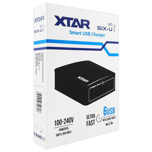 XTAR SIX-U (U1) Smart USB Charger  | BatteryDivision