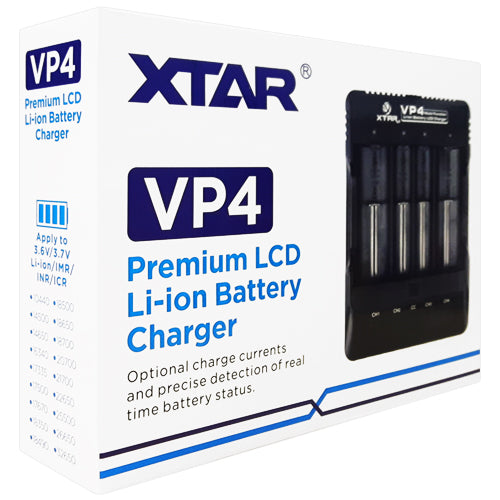 XTAR VP4 Premium LCD Charger | BatteryDivision