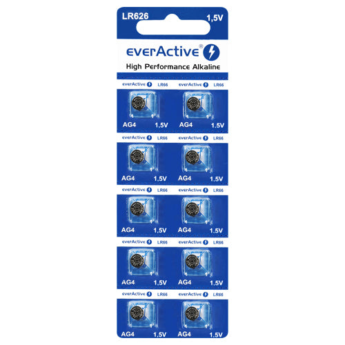 everActive Alkaline LR626 AG4 1.5V Electronics Batteries - 2 Pack